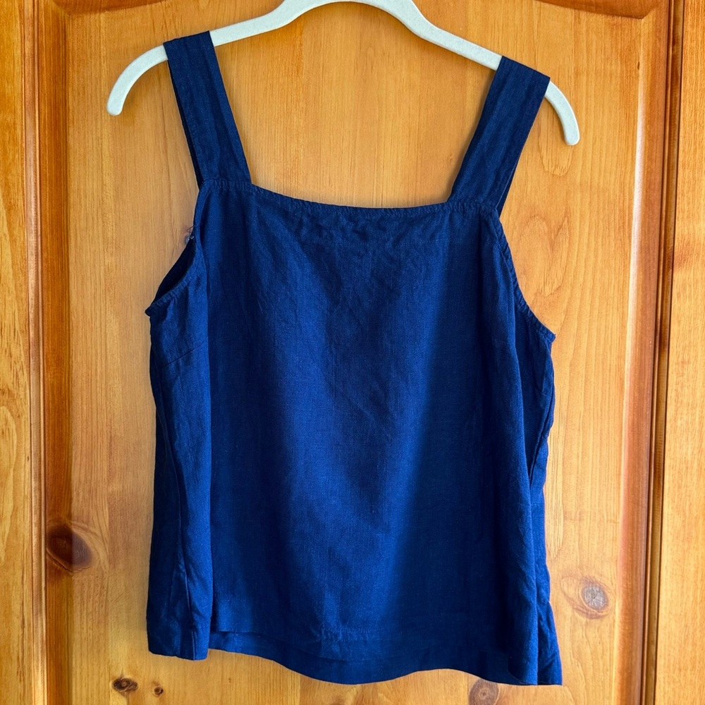 Pyne+Smith No. 17 Blouse - Capri Blue - Medium - EUC